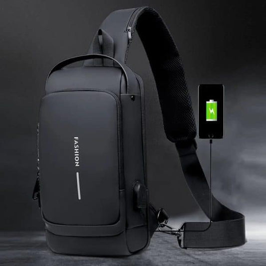 Chest Bag Multifunction Crossbody Sport Running Travel Sling Pack Anti-theft For Men (random Color)